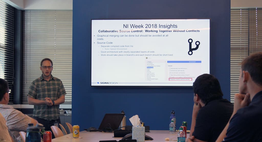 Adam Hartzell speaking about LabVIEW